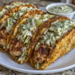 Dill Pickle Ranch Chicken Tacos with Crispy Cheese Lace