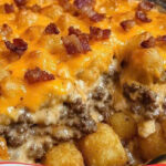 Bacon Cheeseburger Tater Tot Casserole – The Ultimate Comfort Food!