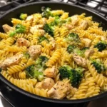 Cheesy Garlic Chicken and Broccoli Pasta Recipe