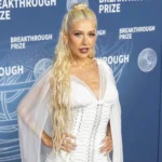 Christina Aguilera Looks Like a Literal Disco Ball in a Plunging Corset Gown While Sharing Rare PDA With Her Fiancé