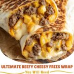 Beefy Cheesy Fries Burrito Wrap