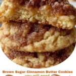 Brown Sugar Cinnamon Butter Cookies with Gooey Caramel Centers