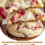 Strawberry Cheesecake Cookies (Soft, Chewy, and Irresistible)