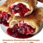 Strawberry Cheesecake Chimichangas