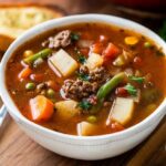 Quick Vegetable Ground Beef Soup