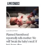 Planned Parenthood reportedly tells mother: We will ‘break the baby’s neck’ if he’s born alive