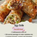 Chicken Coleslaw Egg Rolls Recipe
