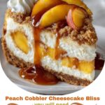 Peach Cobbler Cheesecake Bliss
