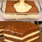 Biscuit cake with cream and chocolate: the no-bake dessert  read more on