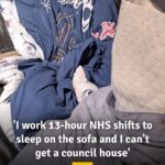 ‘I work 13-hour NHS nurse shifts and have to sleep on the settee – I still can’t get a council house’
