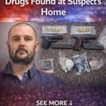 ST. Suspect at large after stolen vehicles, gun, and suspected drugs found at residence