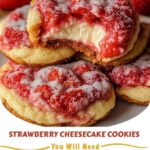 Strawberry Cheesecake Cookies Soft Creamy