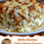 White Chicken Chili Cottage Cheese Winter Bake