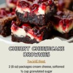 Cherry Cheesecake Brownies