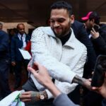 Chris Brown appears in London court over alleged ‘bottle attack’