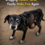 Blind Senior Dog Dragging Massive Tumor — Finally Walks Free Again