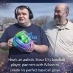 ST. Noah’s Glove: Autistic Sioux City player designs baseball glove for Wilson Sporting Goods