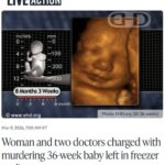 Woman and two doctors charged with murdering 36-week baby left in freezer to die