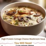 High Protein Cottage Cheese Mushroom Soup Easy Creamy Recipe