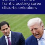 ‘Should I be in a bunker?’ Trump’s frantic posting spree disturbs onlookers