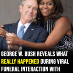 George W. Bush reveals what really happened during viral funeral interaction with Michelle Obama