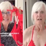 Woman, 70, Goes Viral for Wearing Her 15-Year-Old Niece’s ‘Little Red Bikini.’ This Was Her Reaction