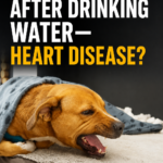 Dog coughs after drinking water—heart disease?