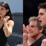 Timothée Chalamet Cheers on Knicks with New Look During Amazing Comeback Win as Kylie Jenner Remains on West Coast